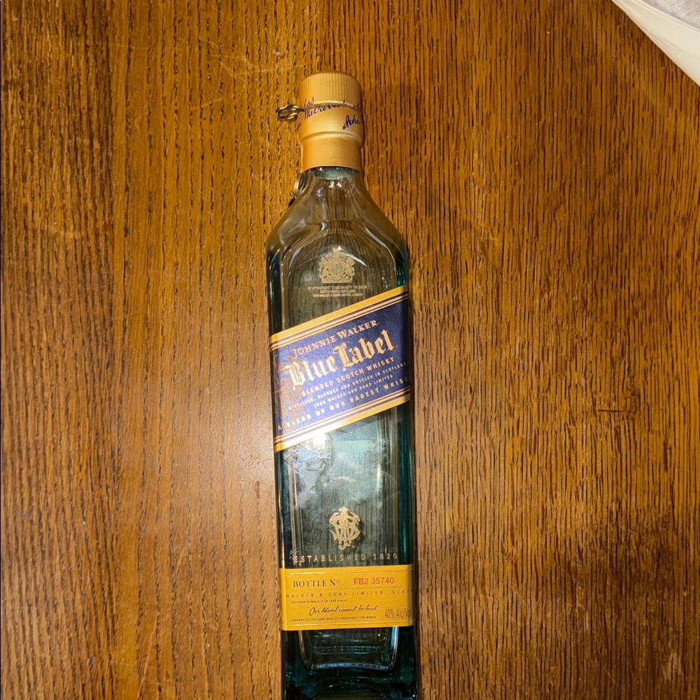 Johnnie Walker Blue Label Scotch Whisky EMPTY BOTTLE ONLY